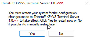 Confirm uninstall