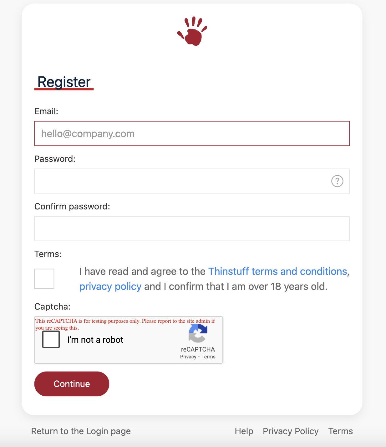 Signup