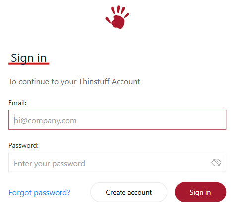 Log in to your account